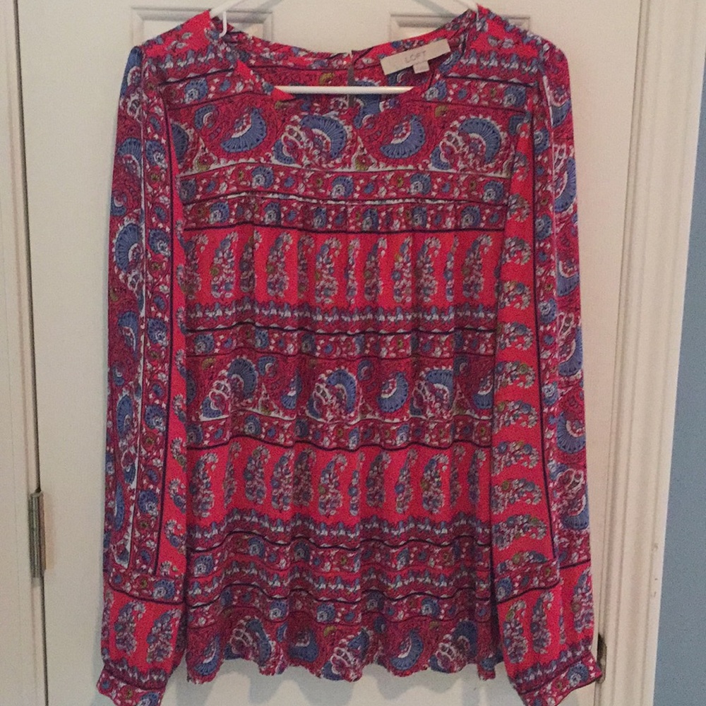Ann Taylor Loft crepe blouse